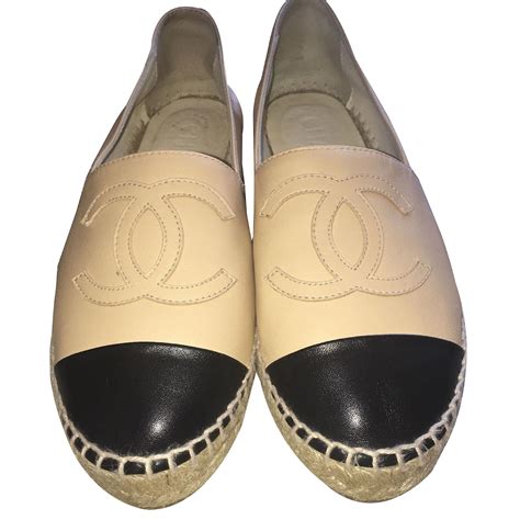 beige espadrilles chanel|chanel espadrilles for cheap.